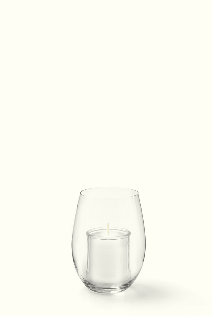 DK 671 Teelichtglas mit Kerze