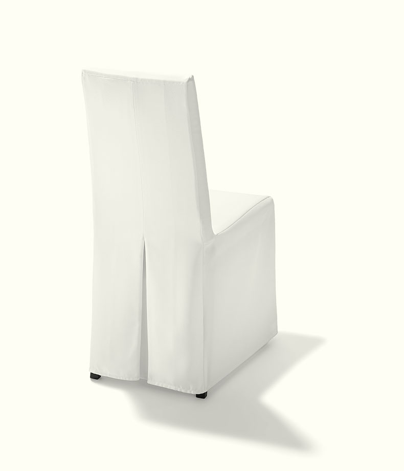 TW 805 weiße Stuhl-Husse