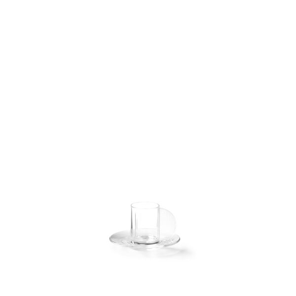 Espressoglas mit Untertasse Light